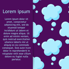 Speech bubble icon seamless pattern background. Business flat vector illustration. Speech bubble sign symbol pattern. 