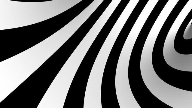 rotate striped tourus hole. 3d render