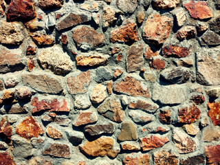 castle stone mortar fortress wall blockade rock garden barrier strong fort facade