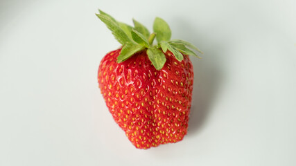 strawberries on a white background