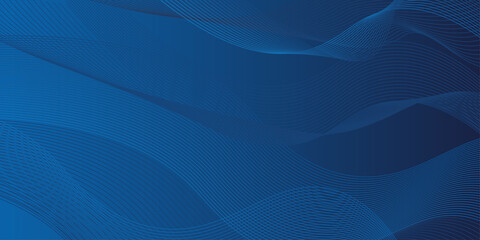 wave modern curve abstract presentation background blue.