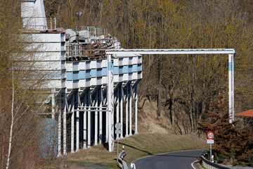 Natursteinverarbeitung in der Rhoen. Thueringen, Deutschland, Europa  --
Natural stone factory in...