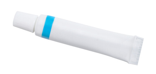 White tube isolated on white.