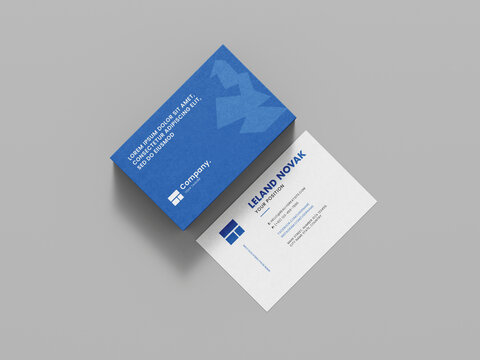 Premium Business Card Blue Design