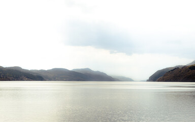 fog on the lake