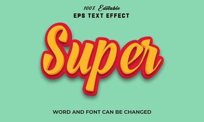 Super Editable 3d text Effect Style,