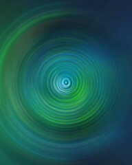 blue and green circular waves abstract background