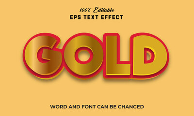 Gold Luxury Editable 3d text Effect Style,