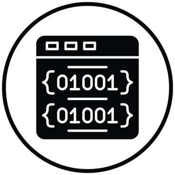 Binary Code Icon Style