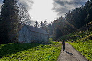 Schweiz bei Oberiberg in der Nähe von Roggenstock bei Schwyz