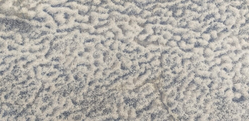 abstract winter background: frost patterns on the ground