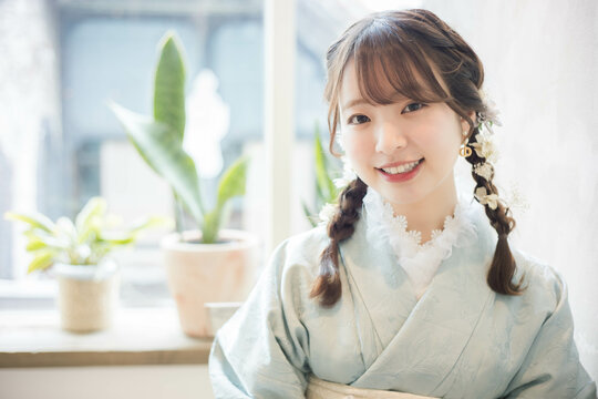 浴衣女性ポートレート