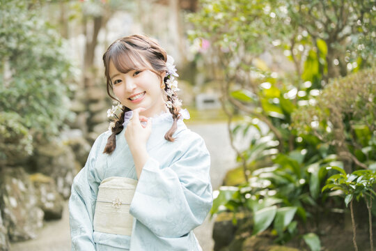 浴衣女性ポートレート