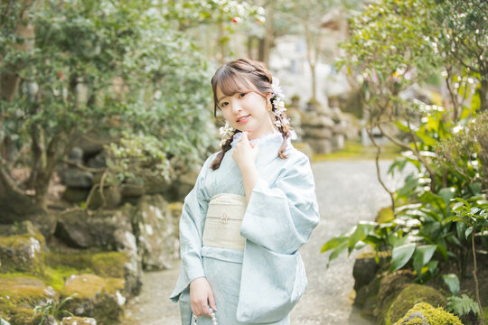 浴衣女性ポートレート