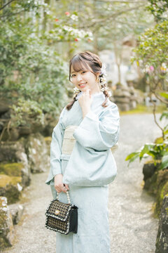 浴衣女性ポートレート