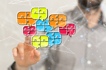 speaking bubble communication conference Digital Network