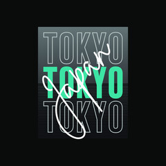 tokyo japan typography t shirt quotes and apparel design
