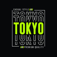 tokyo japan typography t shirt quotes and apparel design