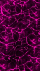 Luminous pink purple watery lava effect. Glowing reflections and refractions. Vertical abstract composition. Neon colors.