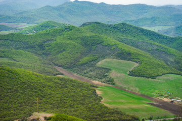 Fototapeta na wymiar Mountain landscape of Shida Kartli, Georgia