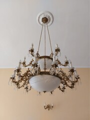 chandelier on the wall