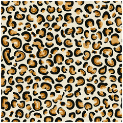 Leopard seamless pattern design, vector illustration background