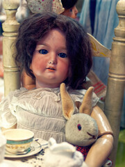 Evil antique doll - 502086419