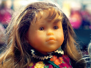 Evil antique doll - 502086423