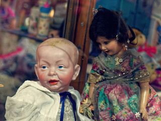 Evil antique doll - 502086437