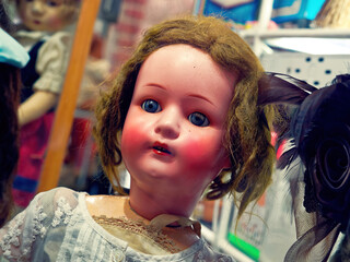 Evil antique doll - 502086440