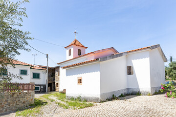 Fototapeta na wymiar Chapel of St Peter (Capela de São Pedro) at Mosteiro Schist village (Vila Facaia), Pedrógão Grande, Leiria, Portugal