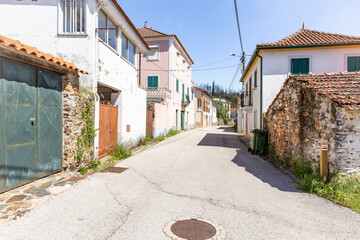 a street at Mosteiro Schist village (Vila Facaia), Pedrógão Grande, Leiria, Portugal