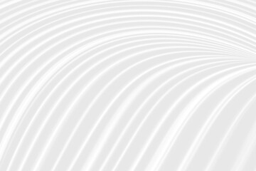 Abstract white and gray gradient color curve background, wave overlapping.	