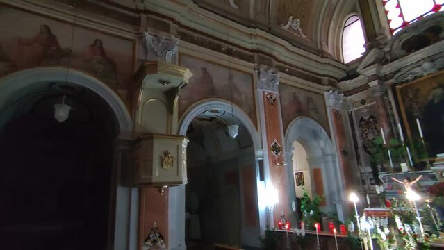 Napoli - Panoramica interna della Chiesa di Santa Maria della Speranza