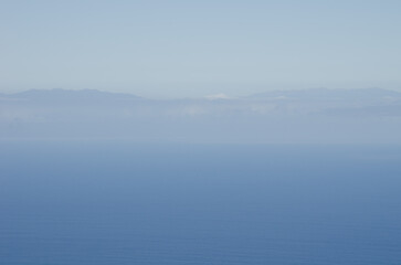 Island of La Palma from La Gomera. Canary Islands. Spain.
