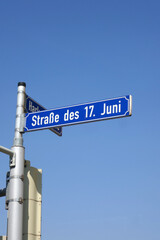 Schild Straße des 17. Juni
