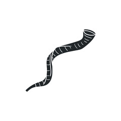 Shofar Icon Silhouette Illustration. Jewish Culture Vector Graphic Pictogram Symbol Clip Art. Doodle Sketch Black Sign. - obrazy, fototapety, plakaty