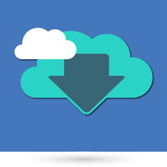 cloud icon down