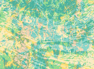 Grunge old paint vector background design. Hand painting imitation.