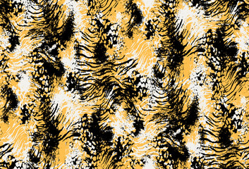 Seamless leopard pattern, animal print.