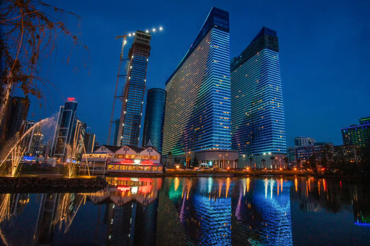Orbi Beach Tower Batumi Aparts in evening