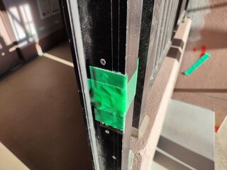 close up of an open window