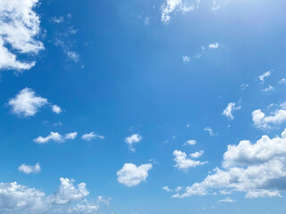青空、空、雲の写真素材