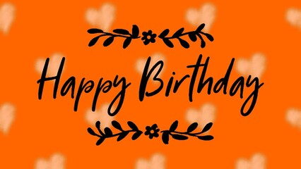 Happy birthday retro vector illustration for celebration various different background, invitation card, houshold element, party related item