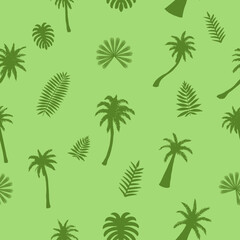seamless tropical abstract green background