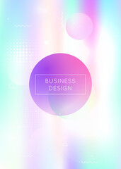 Modern Shape. Vibrant Dots. Dynamic Flyer. Neon Background. Viol