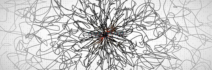 Artificial intelligence. Abstract background.