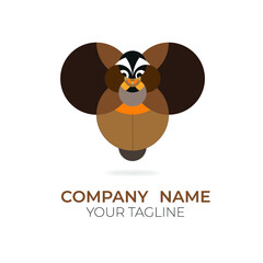 Bee logo design template