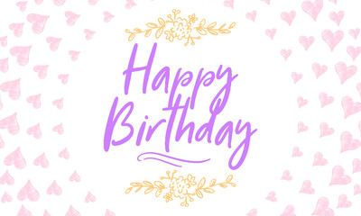 Happy birthday retro vector illustration for celebration various different background, invitation card, houshold element, party related item