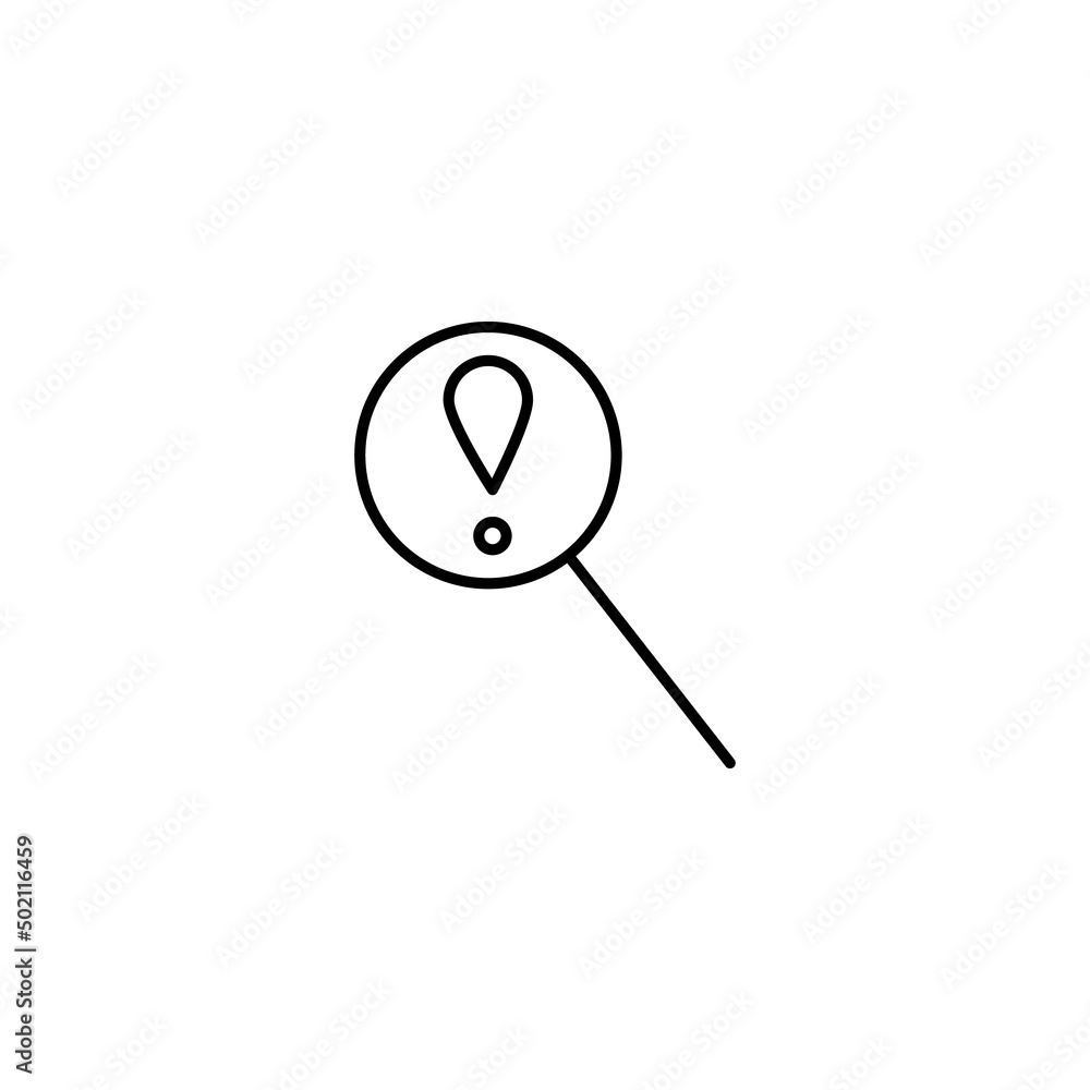 Poster outline symbols in flat style. modern signs drawn with thin line. editable strokes. suitable for adv